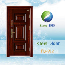 Porta exterior da porta de entrada da porta do metal da porta da segurança do aço (FD-912)